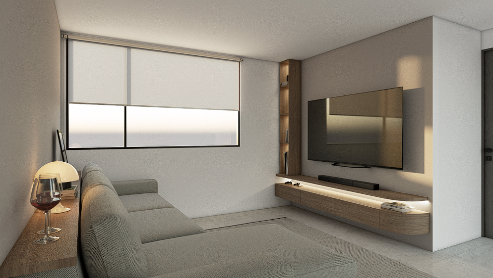 Centro de entretenimiento a medida