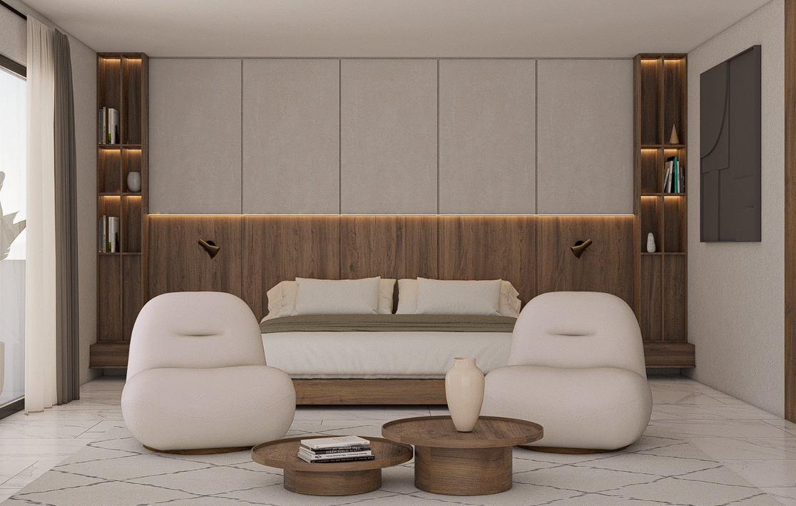 Recámara a medida en Toluca con cabecera, clóset y acabados premium